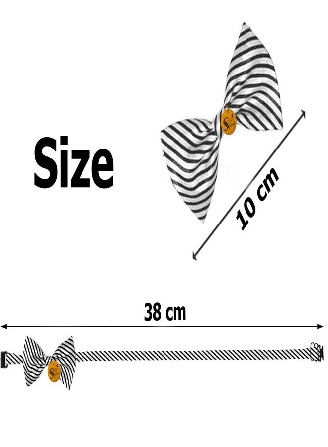 Sage Square Charming Dog Printed Bow Tie: Stylish, Comfortable, and Durable Accessory for Pet Owners & Dog Lovers - Perfect for Special Occasions, Photoshoots, Everyday Wear For Dog & Puppy(Pack Of 5) - Image 5